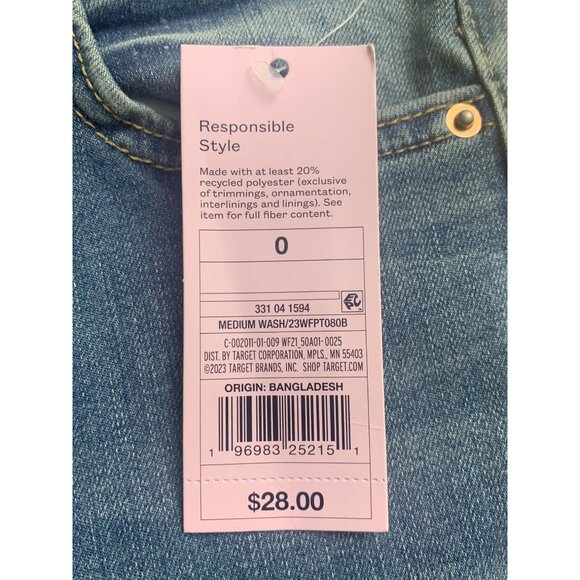 Wild Fables Womens High Rise Casual Blue Flared Denim Jeans Size 0/XS - Picture 9 of 14